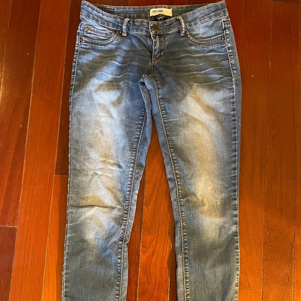 Garage Low Rise Skinny Jeans (Size 5)